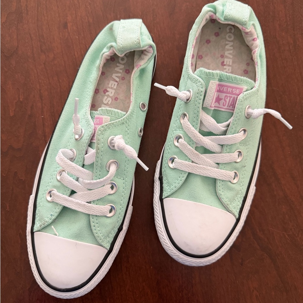 Converse Kids' Light Green Sneakers - Picture 2 of 2